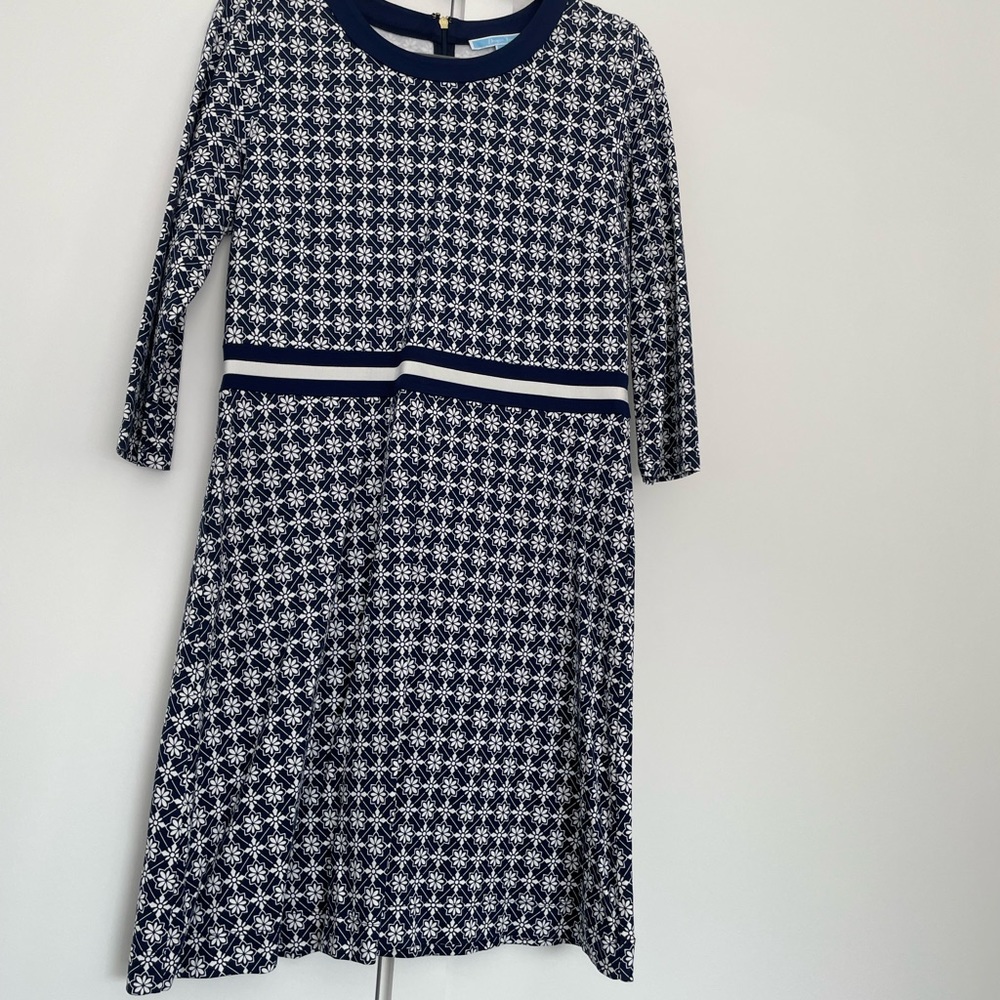 Draper James blue and white dress